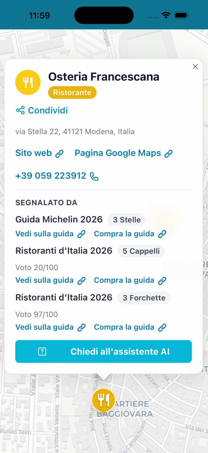 Scheda locale con tutte le fonti
